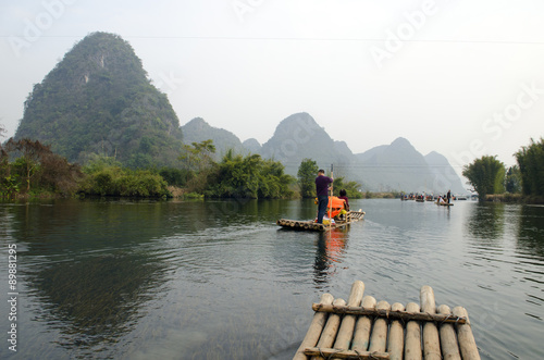 Landscape in Yangshuo Guilin, China .. photo