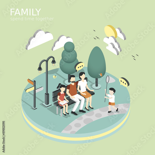 family spend time together concept