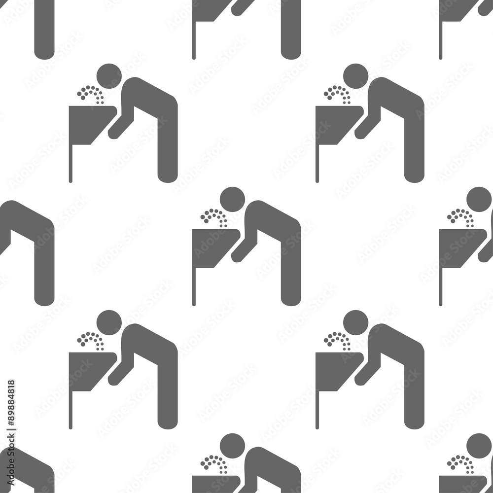 seamless pattern with drinking fountain seamless pattern with drinking fountain