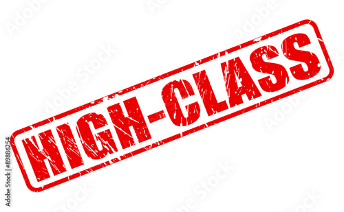 High-Class red stamp text