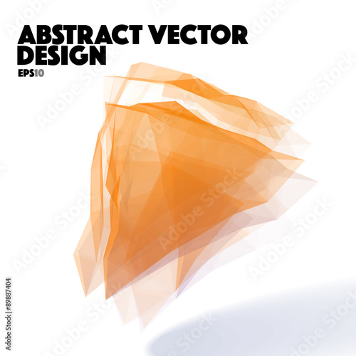 Orange Abstract Vector Design Element