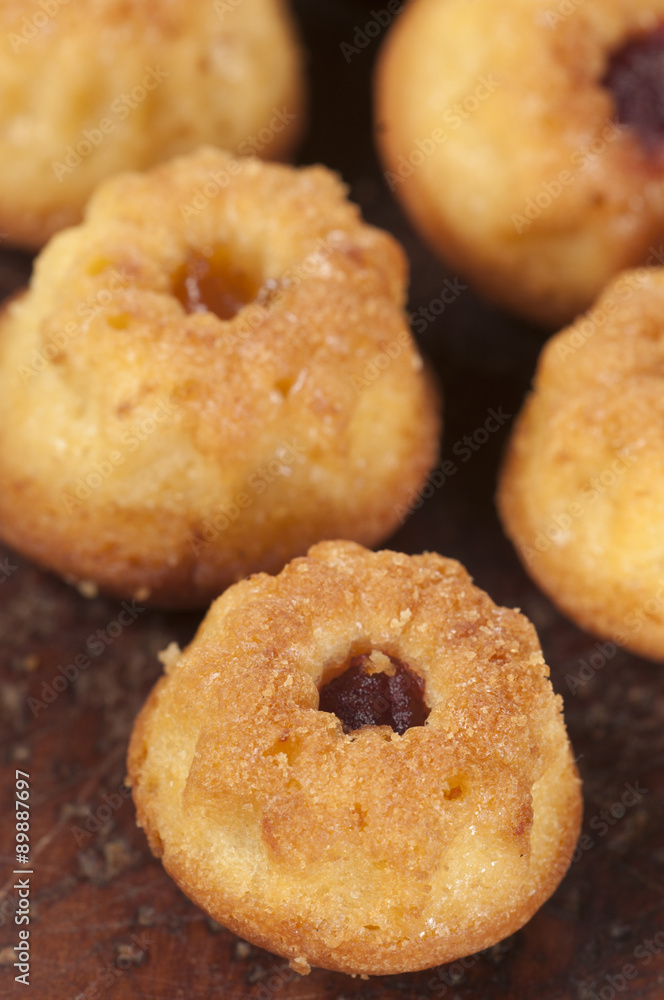 Cakes with jam Cakes with jam