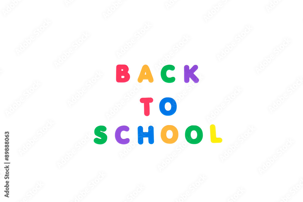 Back To School Isolated Phrase Back To School Isolated Phrase