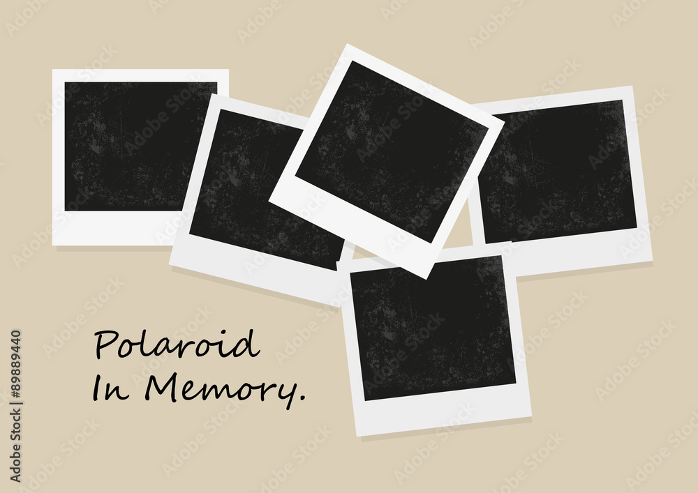 Instant photo on color background. Polaroid photo, old Polaroid Instant photo on color background. Polaroid photo, old Polaroid