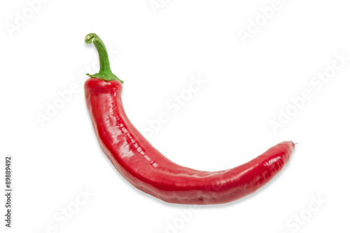 Red chili pepper on a light background