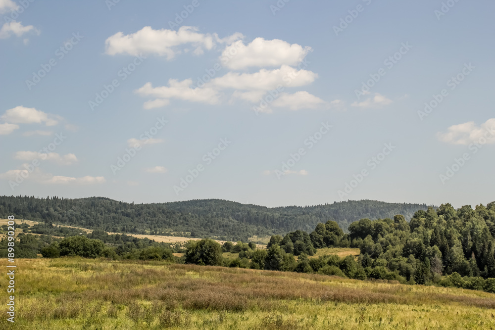 An incredible panorama from the Bieszczadys mountains. An incredible panorama from the Bieszczadys mountains.