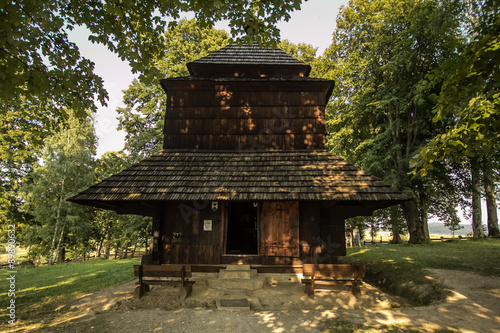 Old Orthodox Church from Bieszczadys mountains. 