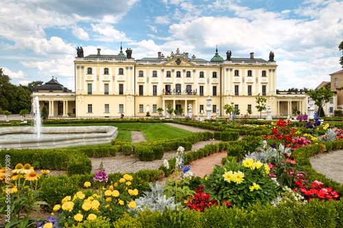 Famous Branicki Palace and its gardens in Bialystok. Poland.