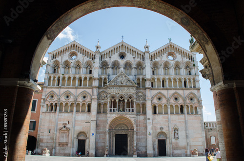 La facciata della cattedrale di San Giorgio a Ferrara photo