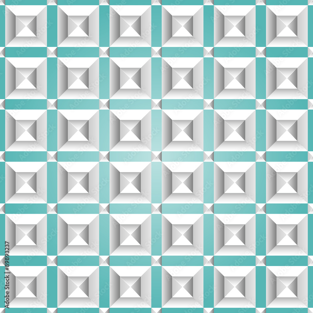 Fototapeta premium Isometric seamless pattern.