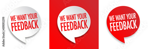 We want your feedback