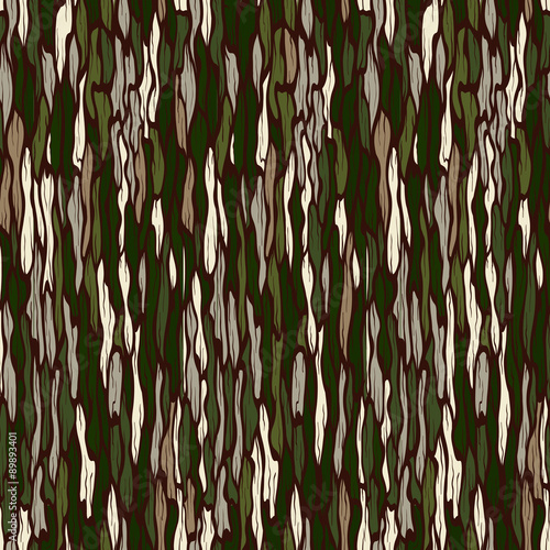 Tree bark texture. Seamless vector background.