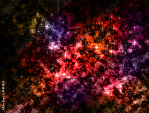 My imagine nebulas space illustration background. © patthana