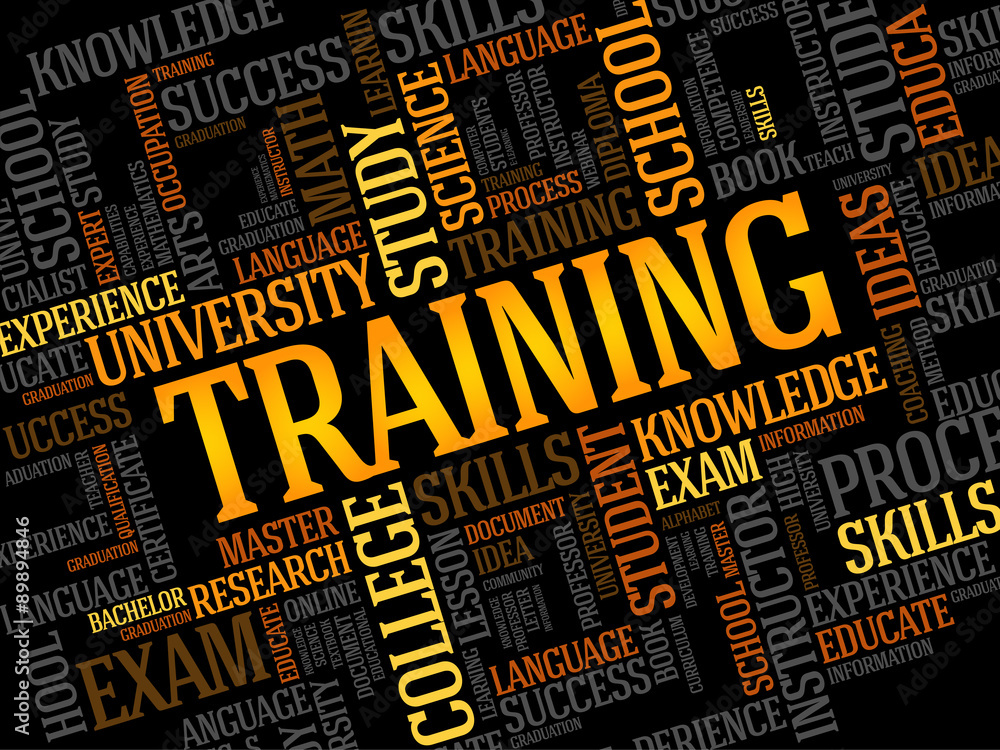 TRAINING word cloud, business concept