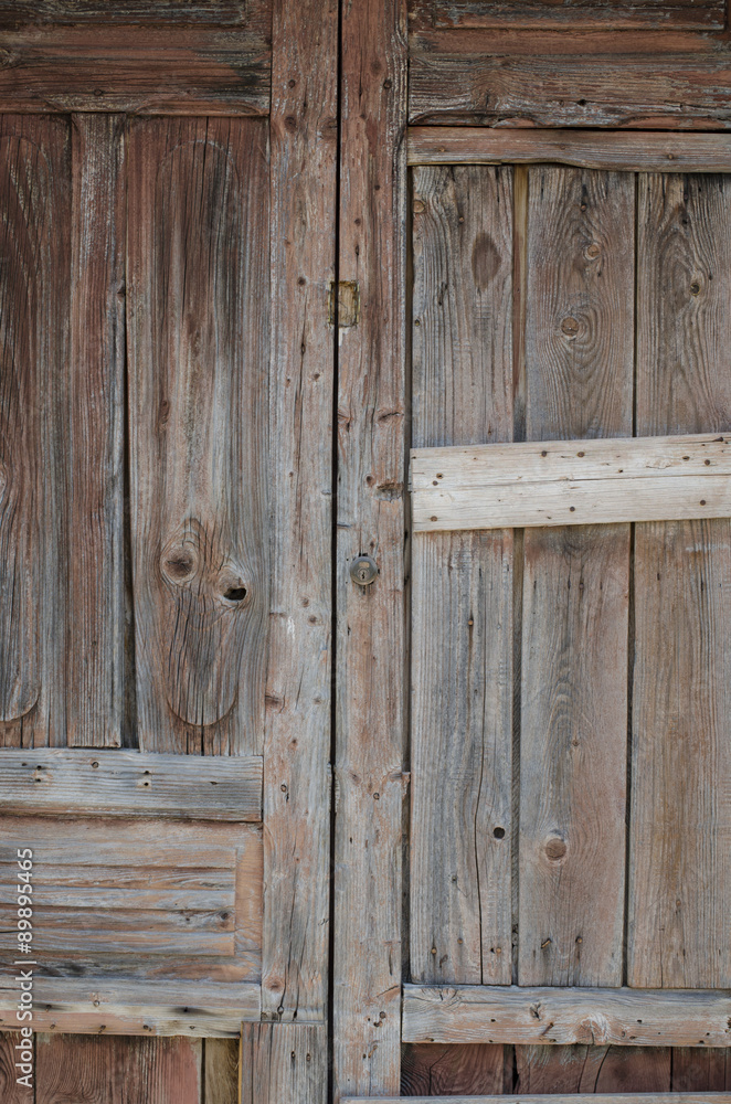 old wooden door in the old town old wooden door in the old town