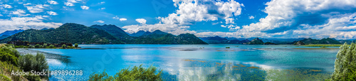 Panorama view on Skadarske lake in Montenegro © dvad