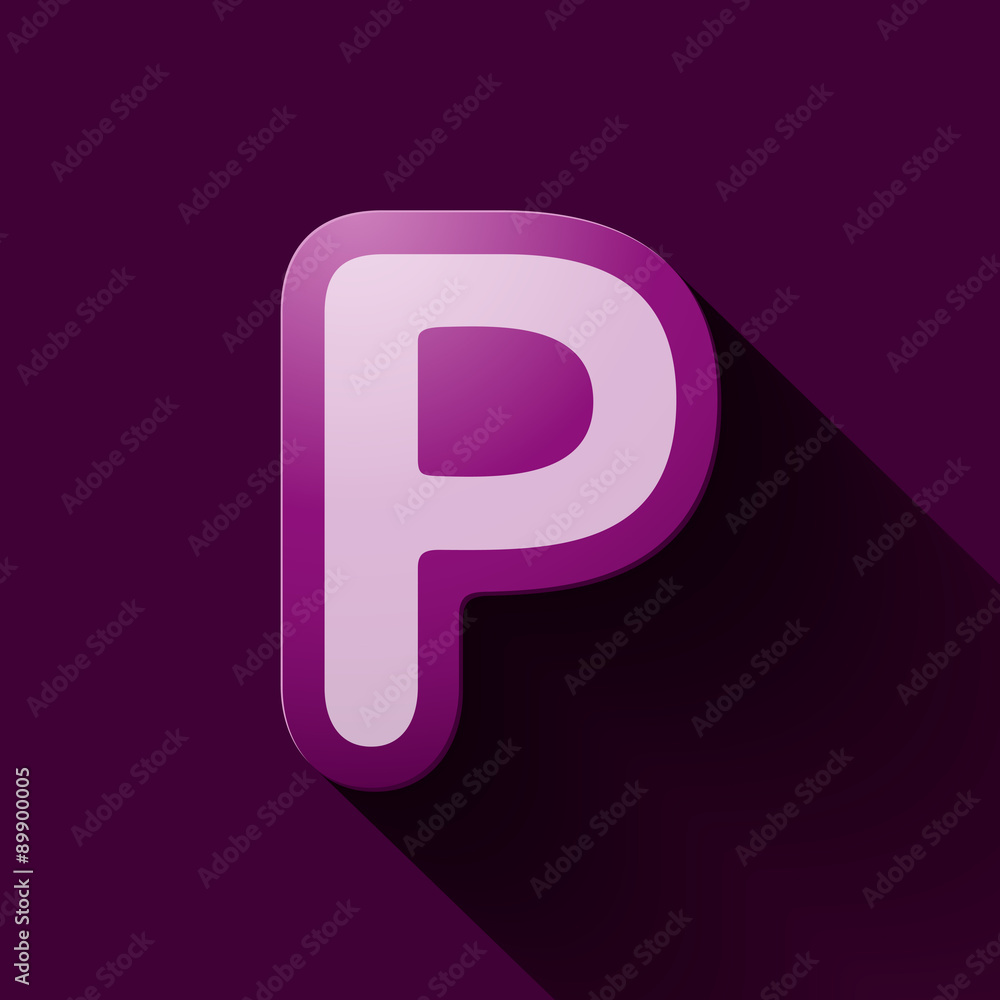 Volume icons alphabet: P Volume icons alphabet: P