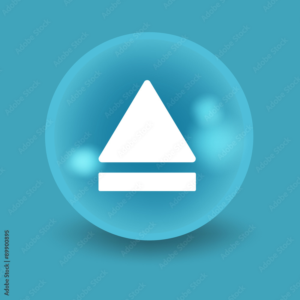 Flat modern design with shadow icon player Flat modern design with shadow icon player