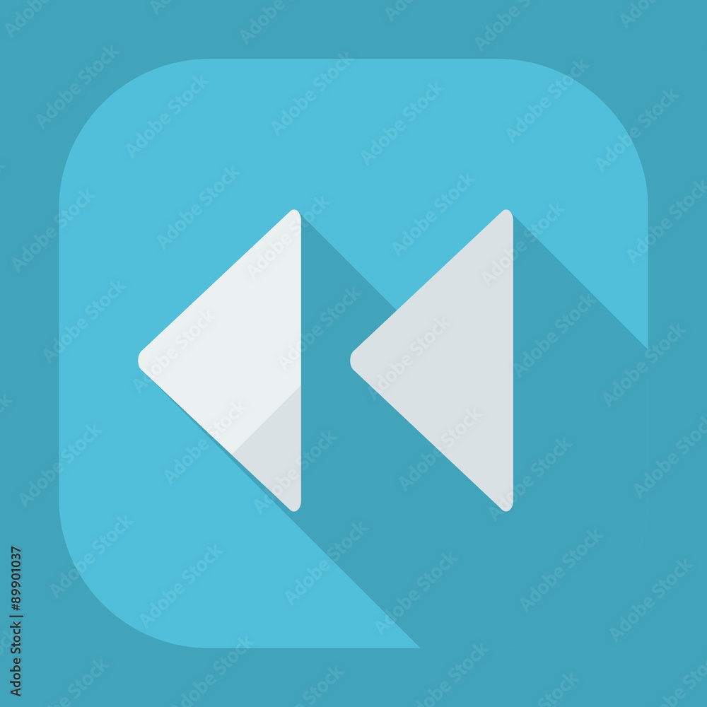 Flat modern design with shadow icon player Flat modern design with shadow icon player