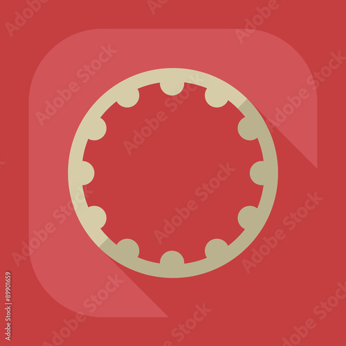Flat modern design with shadow icon hoop