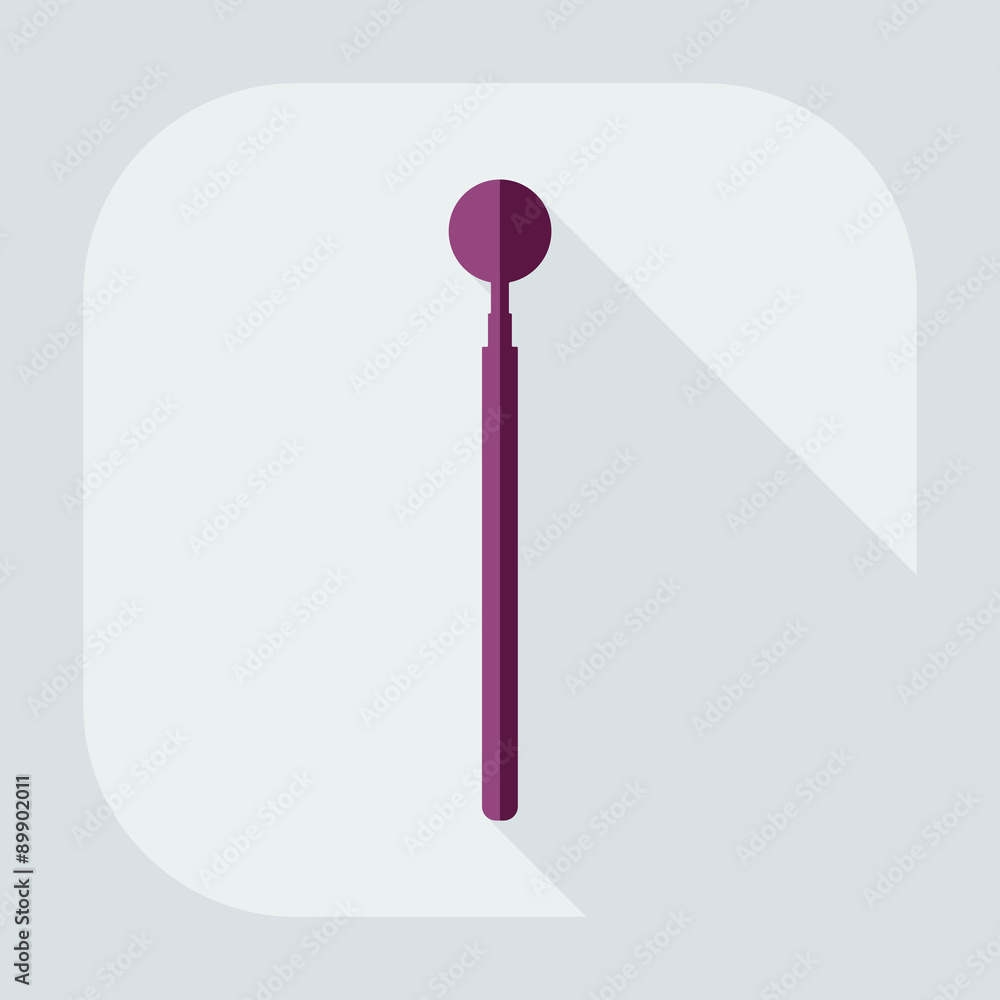 Flat modern design with shadow dentist tool Flat modern design with shadow dentist tool