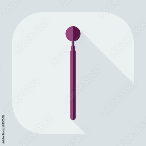 Flat modern design with shadow dentist tool