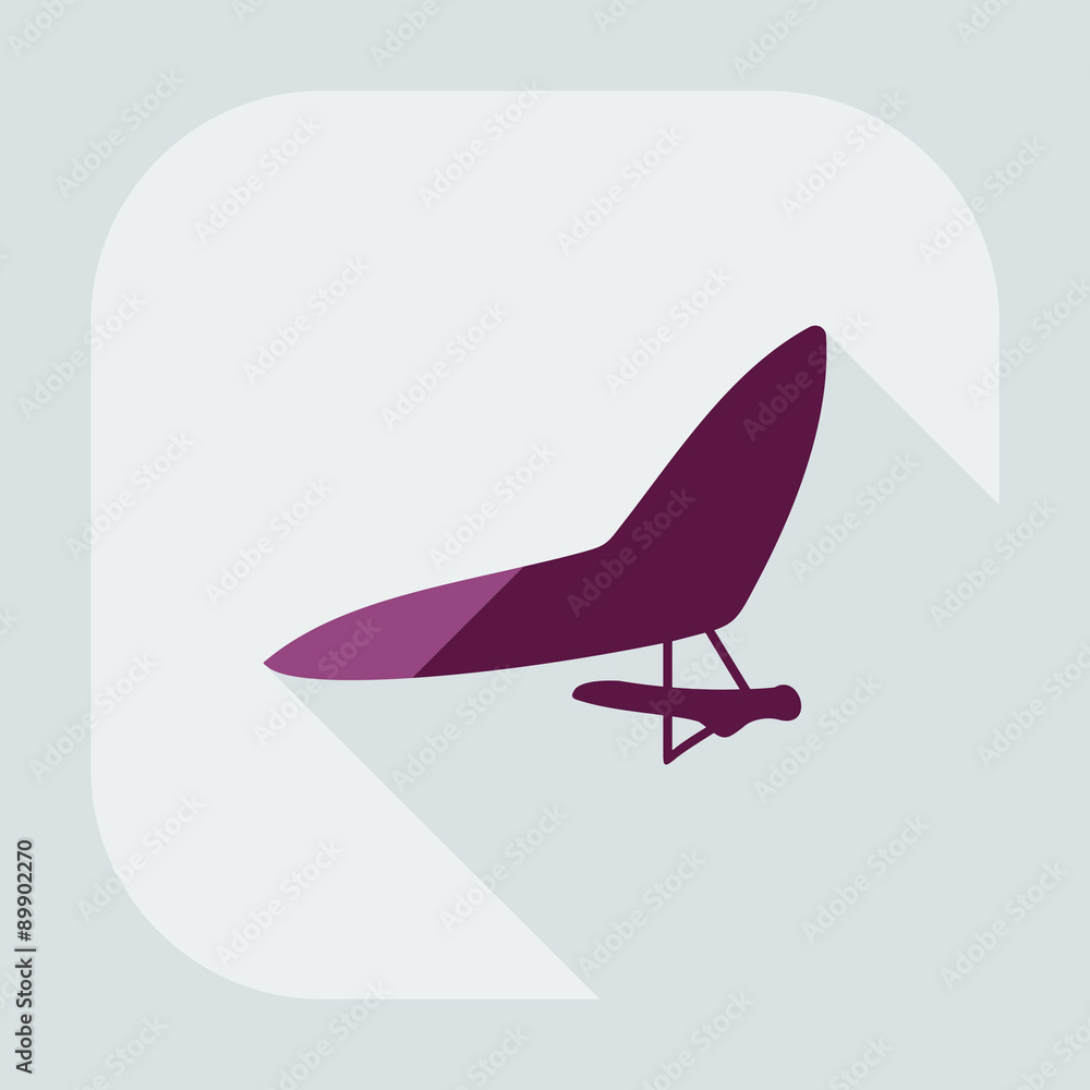 Flat modern design with shadow icon hang-glider