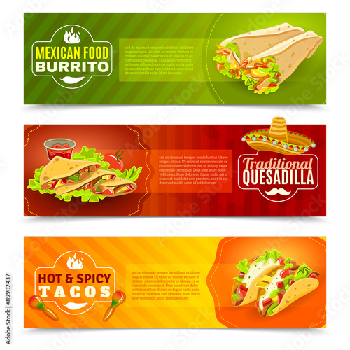 Mexican Food Banner Set