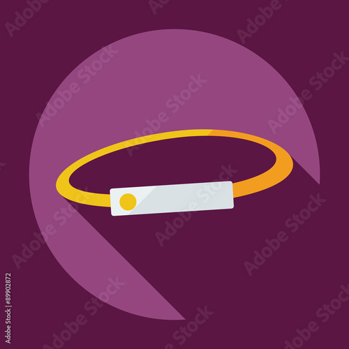 Flat modern design with shadow icon hoop