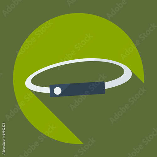 Flat modern design with shadow icon hoop