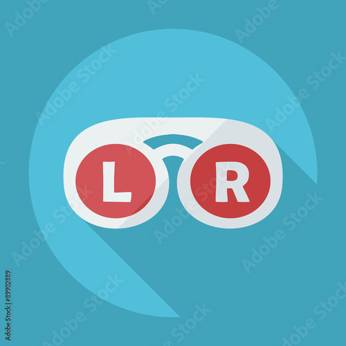 Flat modern design with shadow icon optics