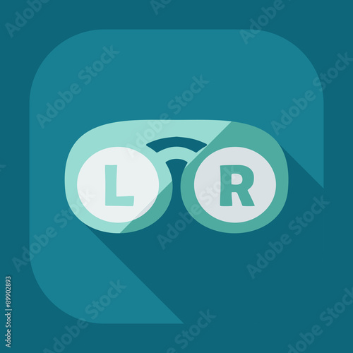 Flat modern design with shadow icon optics