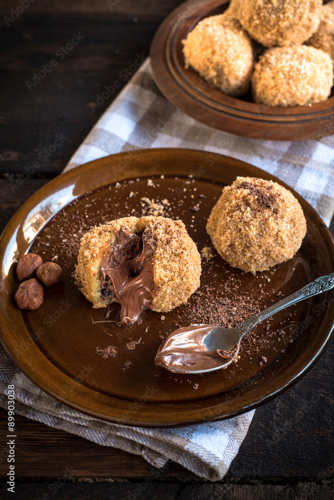 Chocolate dumplings Chocolate dumplings