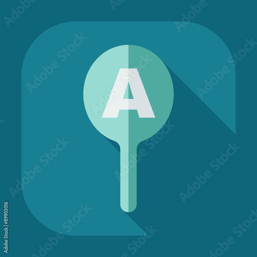 Flat modern design with shadow icon optics