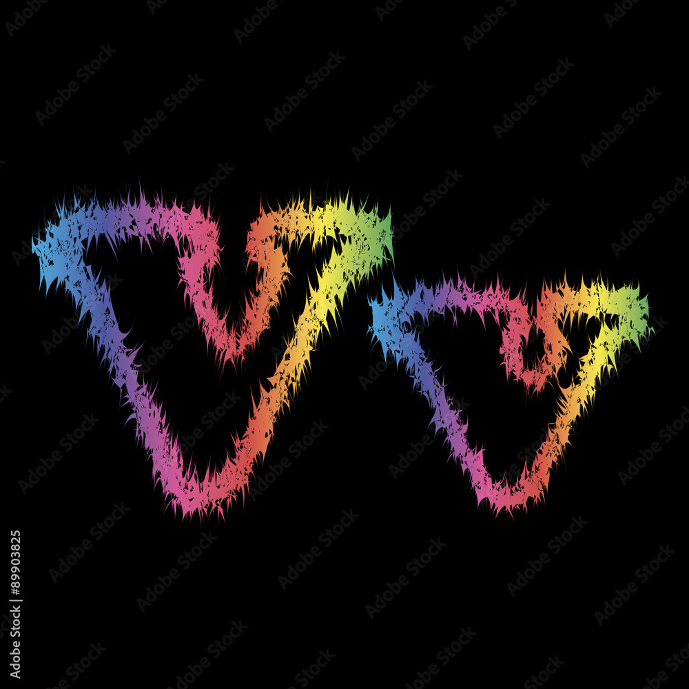 The letter v in grunge style on a black background The letter v in grunge style on a black background