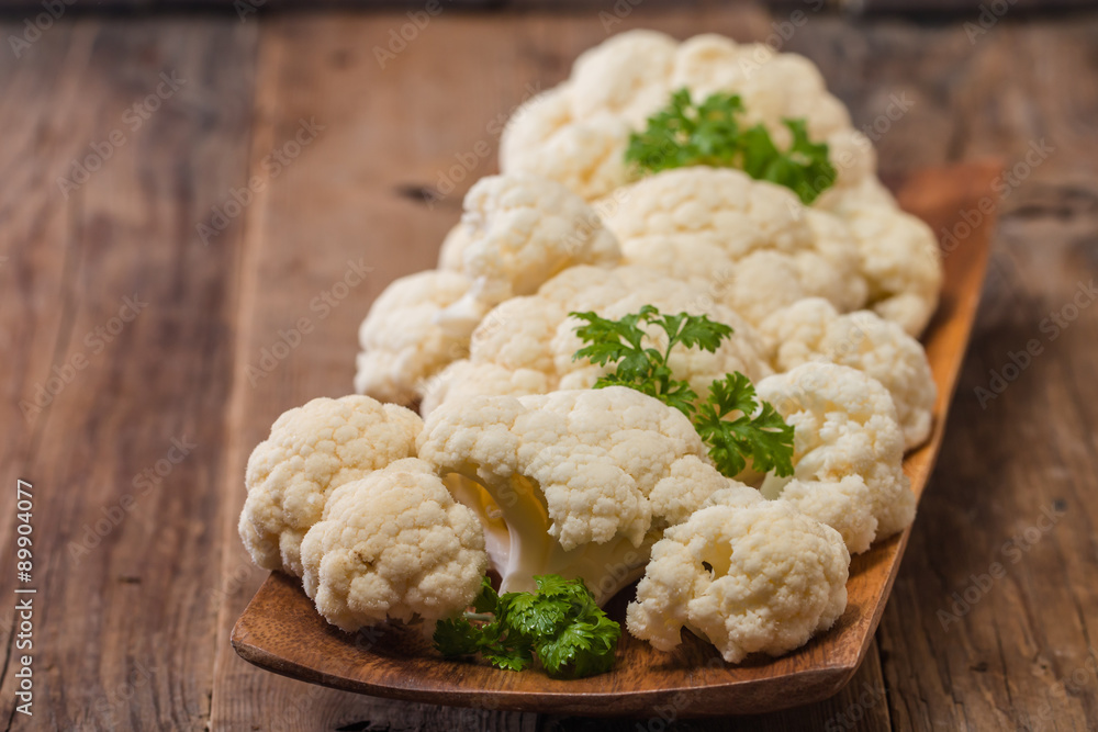 Fresh organic cauliflower Fresh organic cauliflower