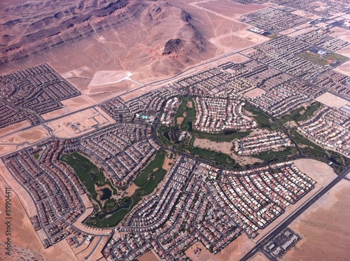Canvas Print Las vegas view from the air.