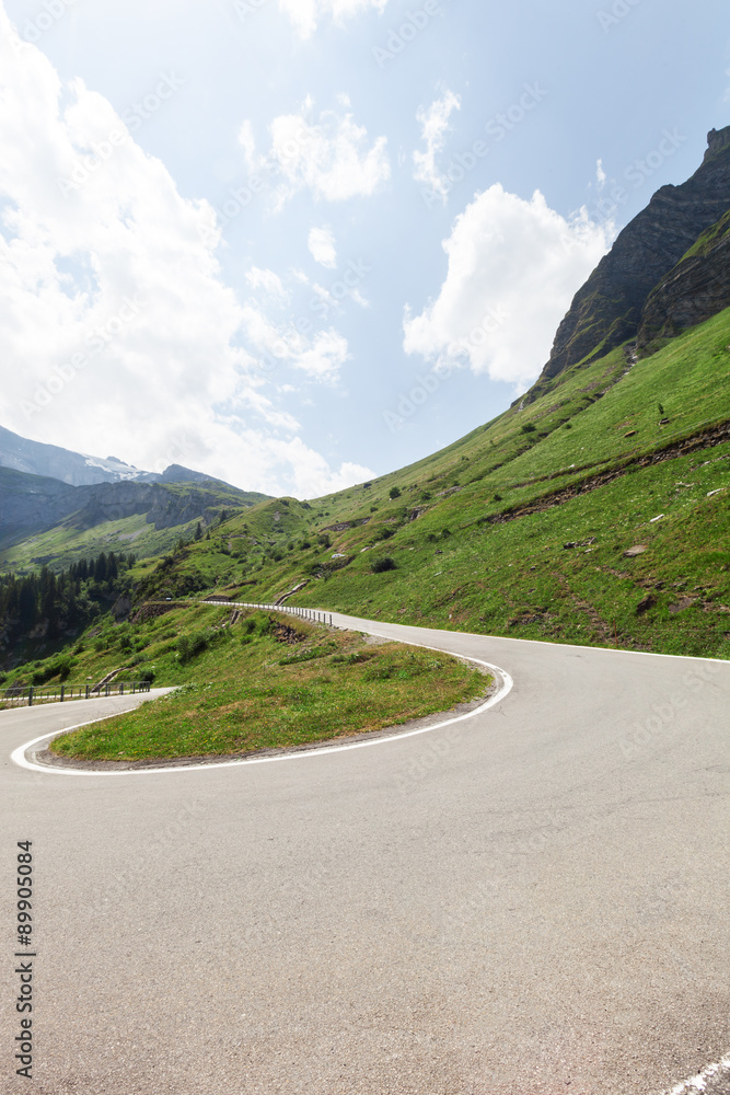 Naklejka premium Summer mountain landscape