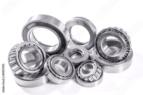 bearings on a white background