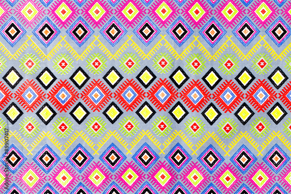 Texture of Thai silk pattern, Thailand textile