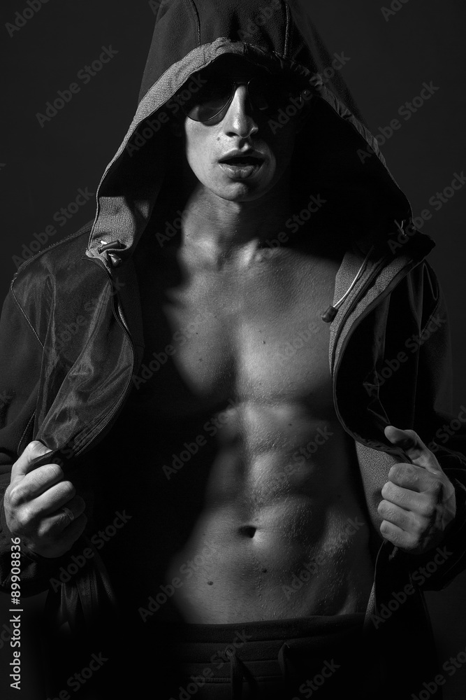 Guy in jacket with hood Guy in jacket with hood