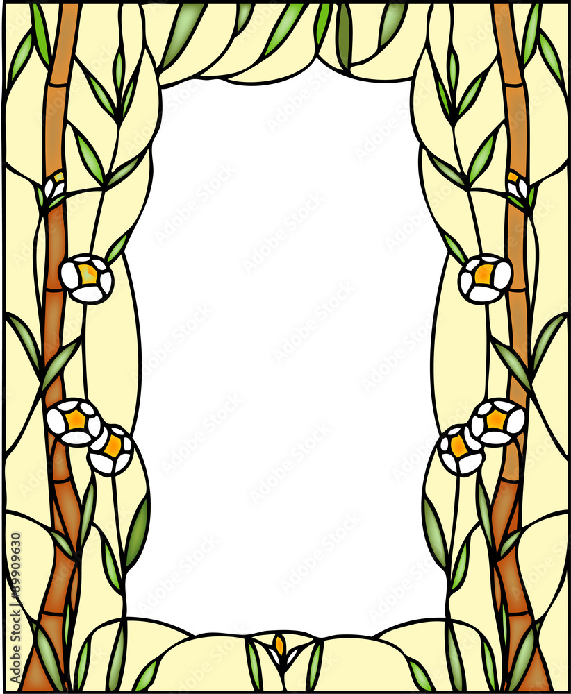 Fototapeta premium Bamboo frame