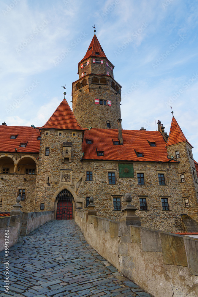 The romantic castle  Bouzov  is a jewel of Central Moravia.