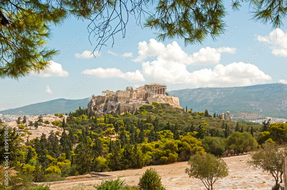 Landcape of acropolis in Athens, Greece