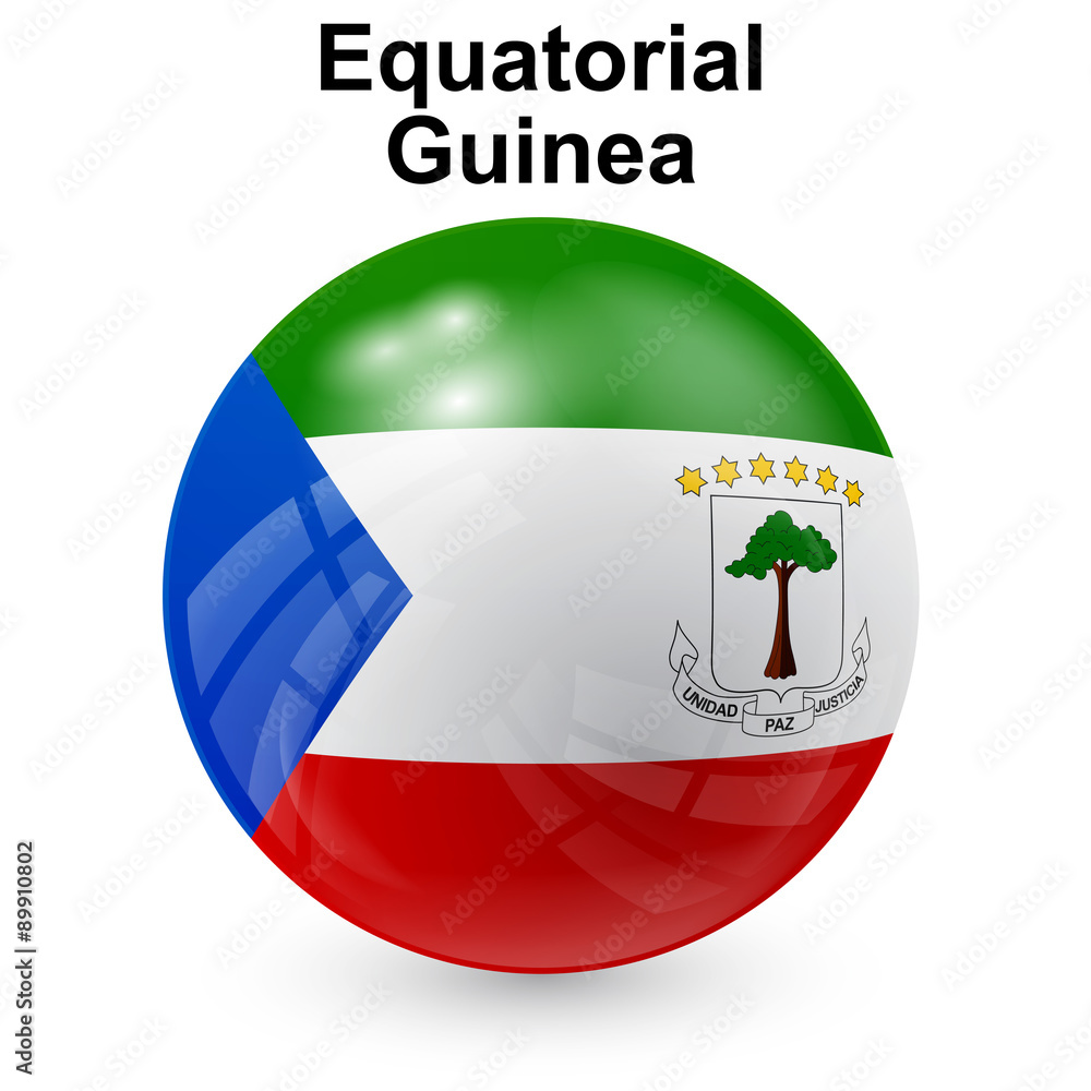 Fototapeta premium Equatorial Guinea flag