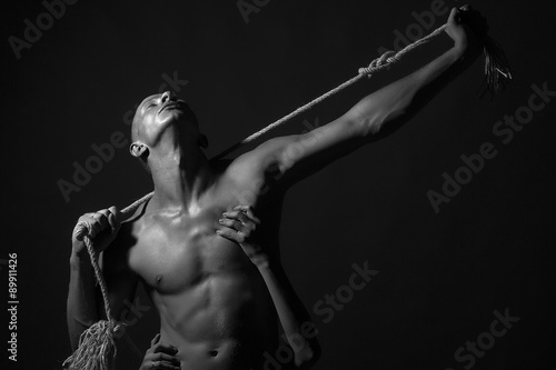 Guy with rope and girl