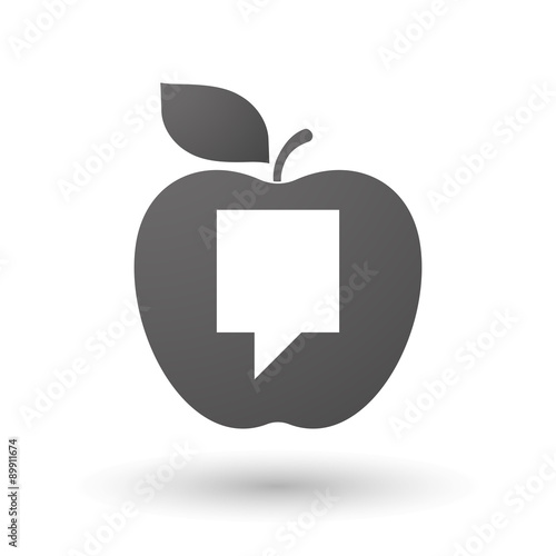 Apple icon with a tooltip