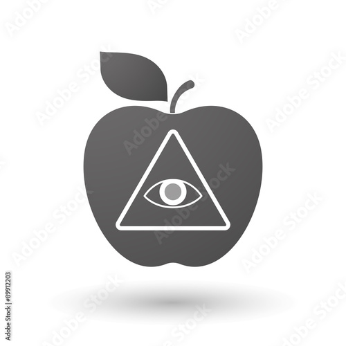 Apple icon with an all seeing eye