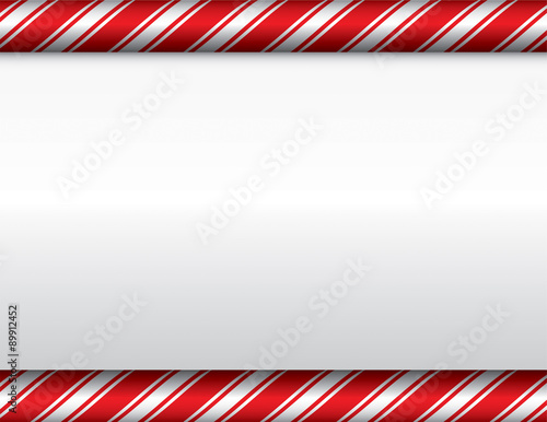 Christmas Candy Cane White Background
