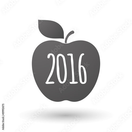 Apple icon with a 2016 sign